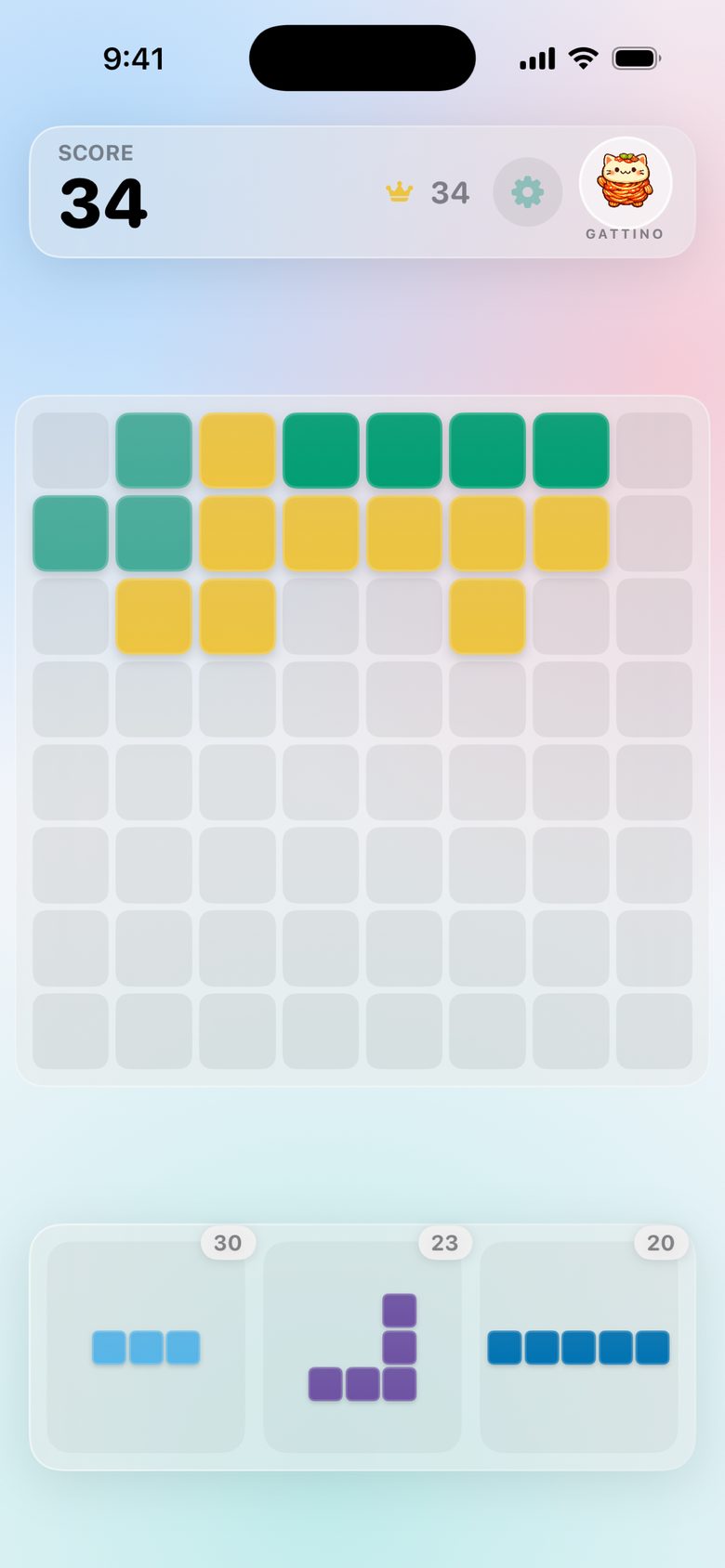 Blockwise のプレイ画面
